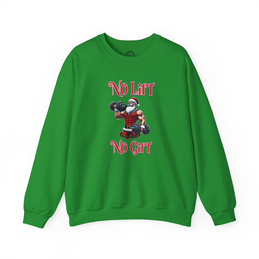 No Lift No Gift Santa Holiday Sweater