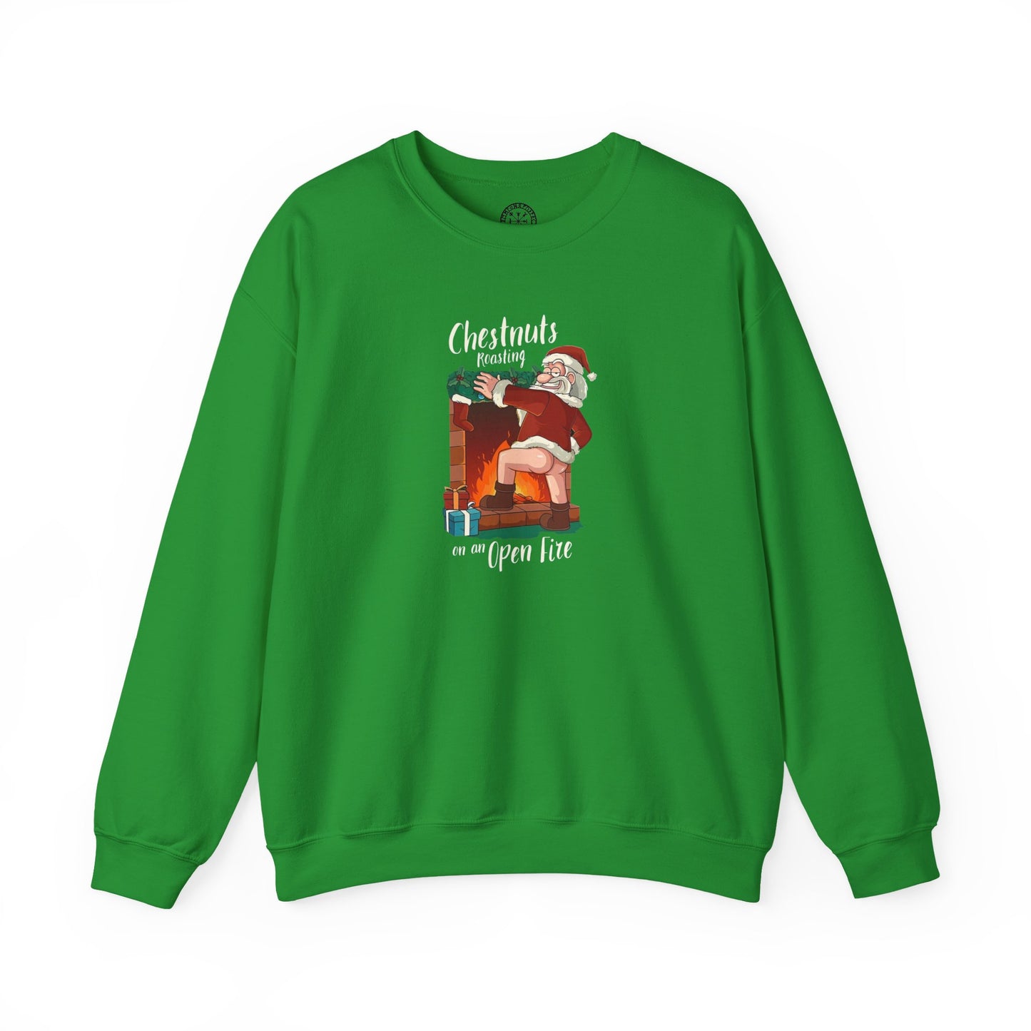 Santa's Chestnuts Roasting On an Open Fire Christmas Unisex Sweatshirt