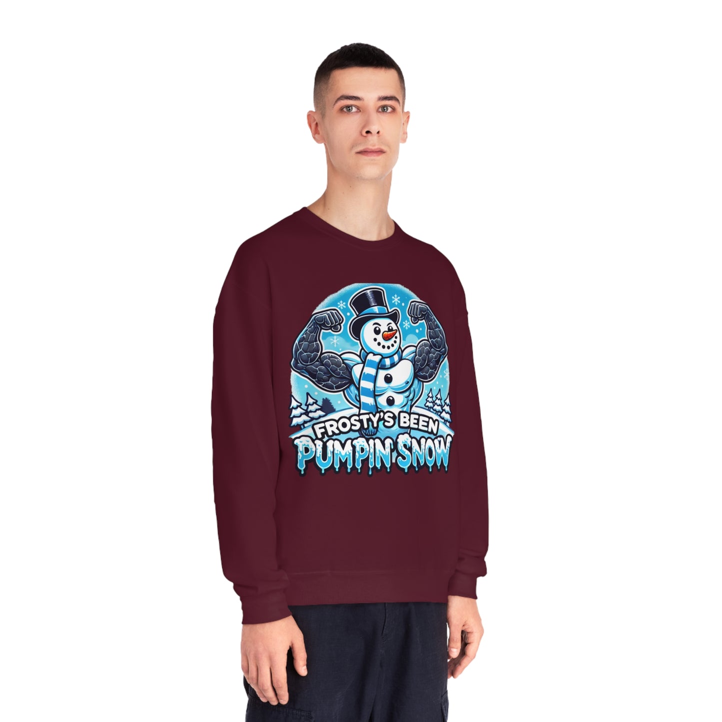 Frosty’s Been Pumpin’ Snow Sweater