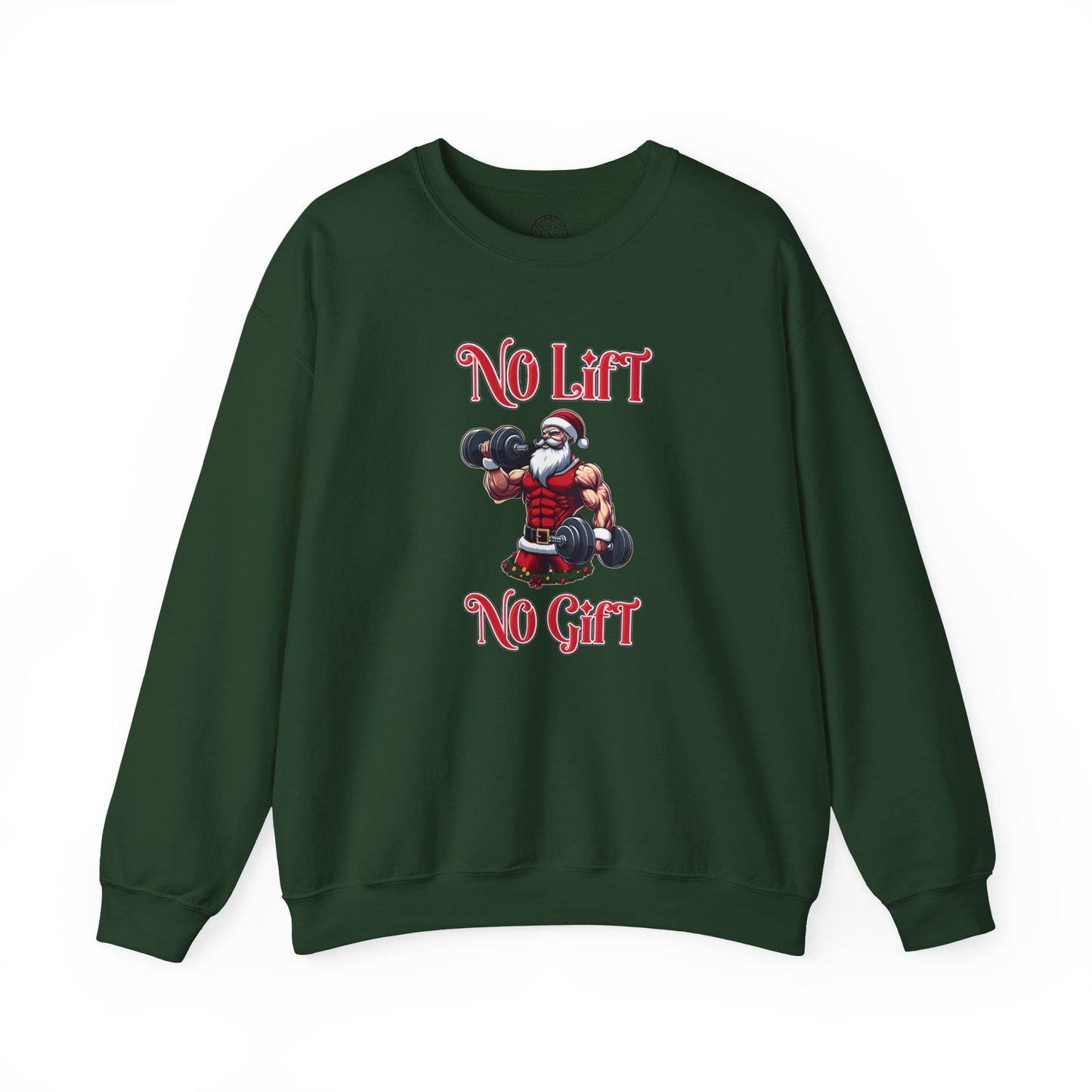 No Lift No Gift Santa Holiday Sweater