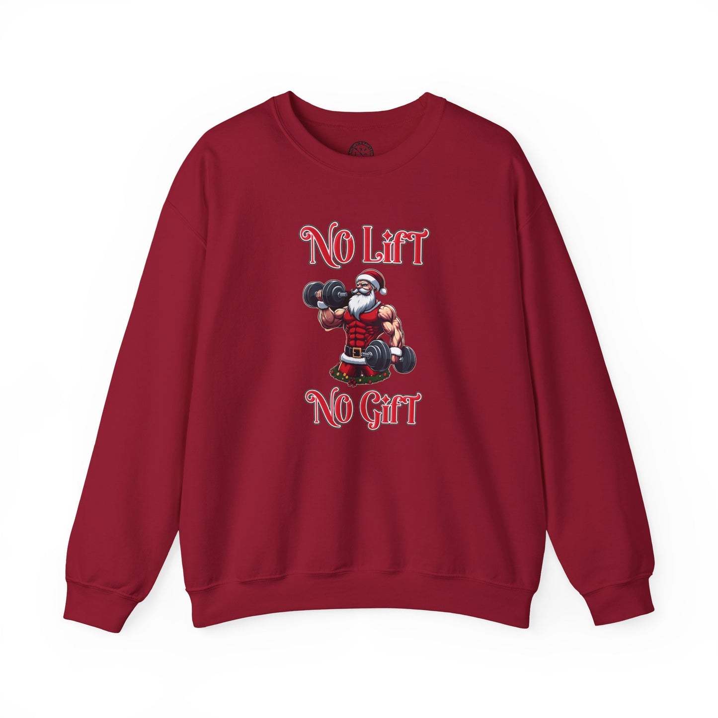 No Lift No Gift Santa Holiday Sweater