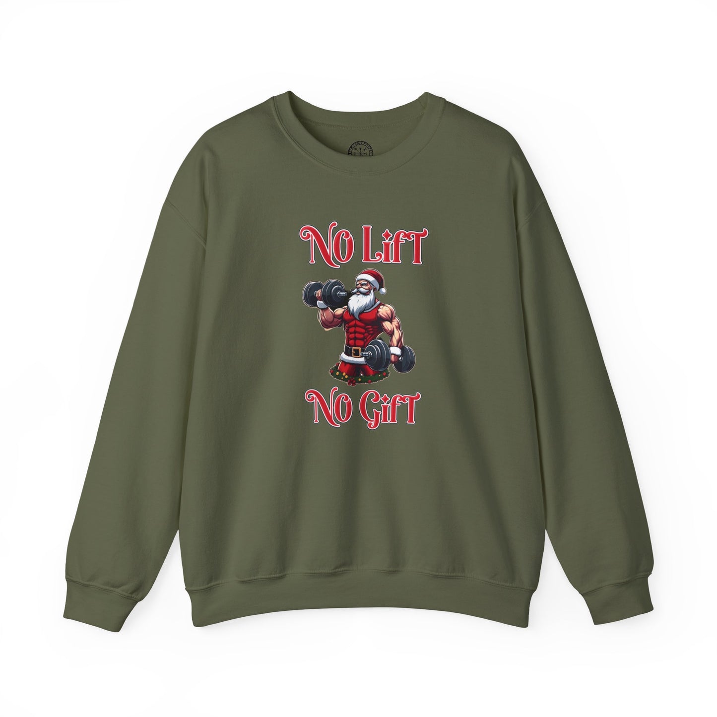 No Lift No Gift Santa Holiday Sweater