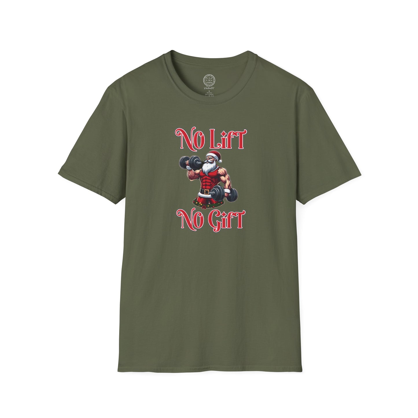 No Lift No Gift Santa Holiday Gym Shirt