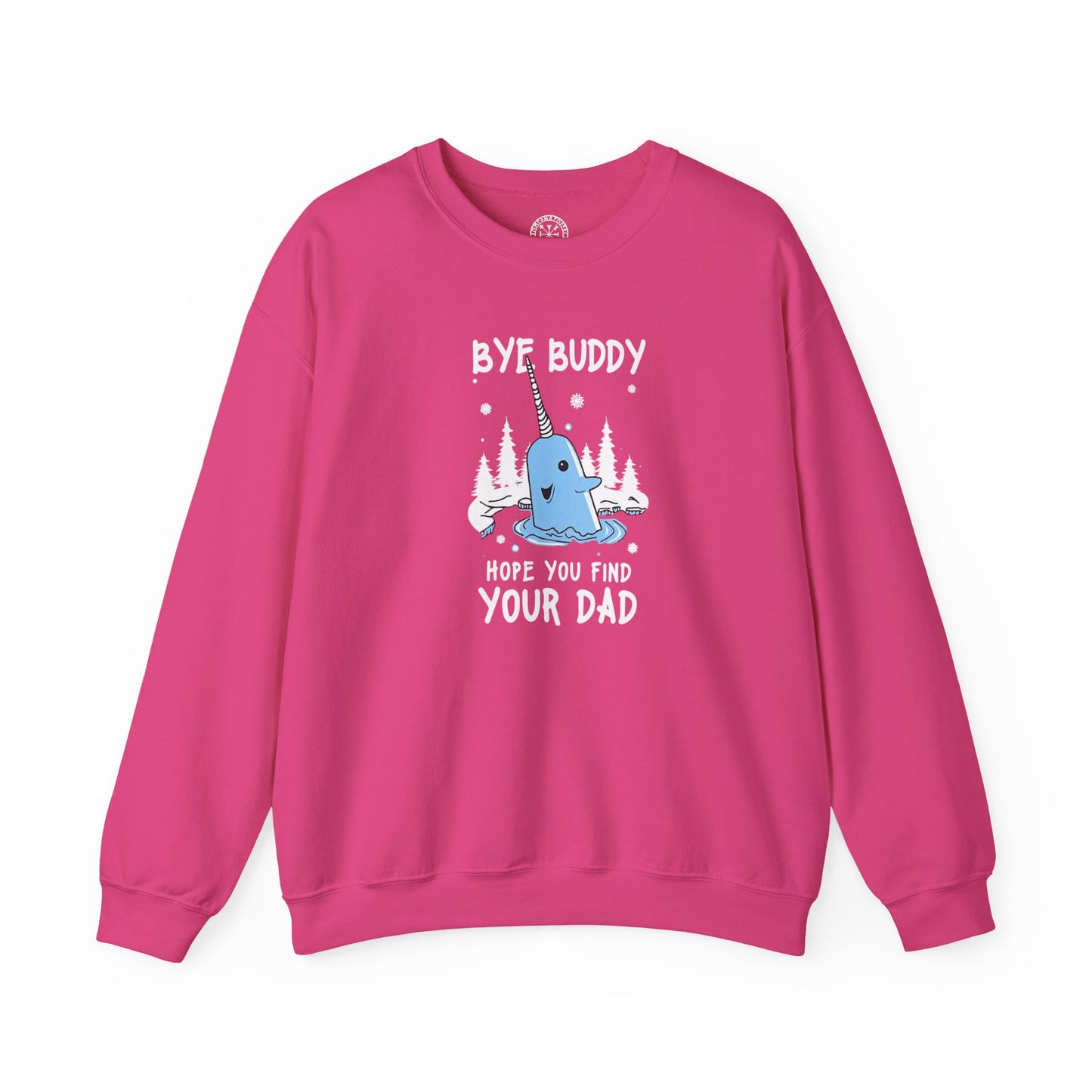 Narwhal Holiday Sweater- Bye Buddy, Hope You Find Your Dad!