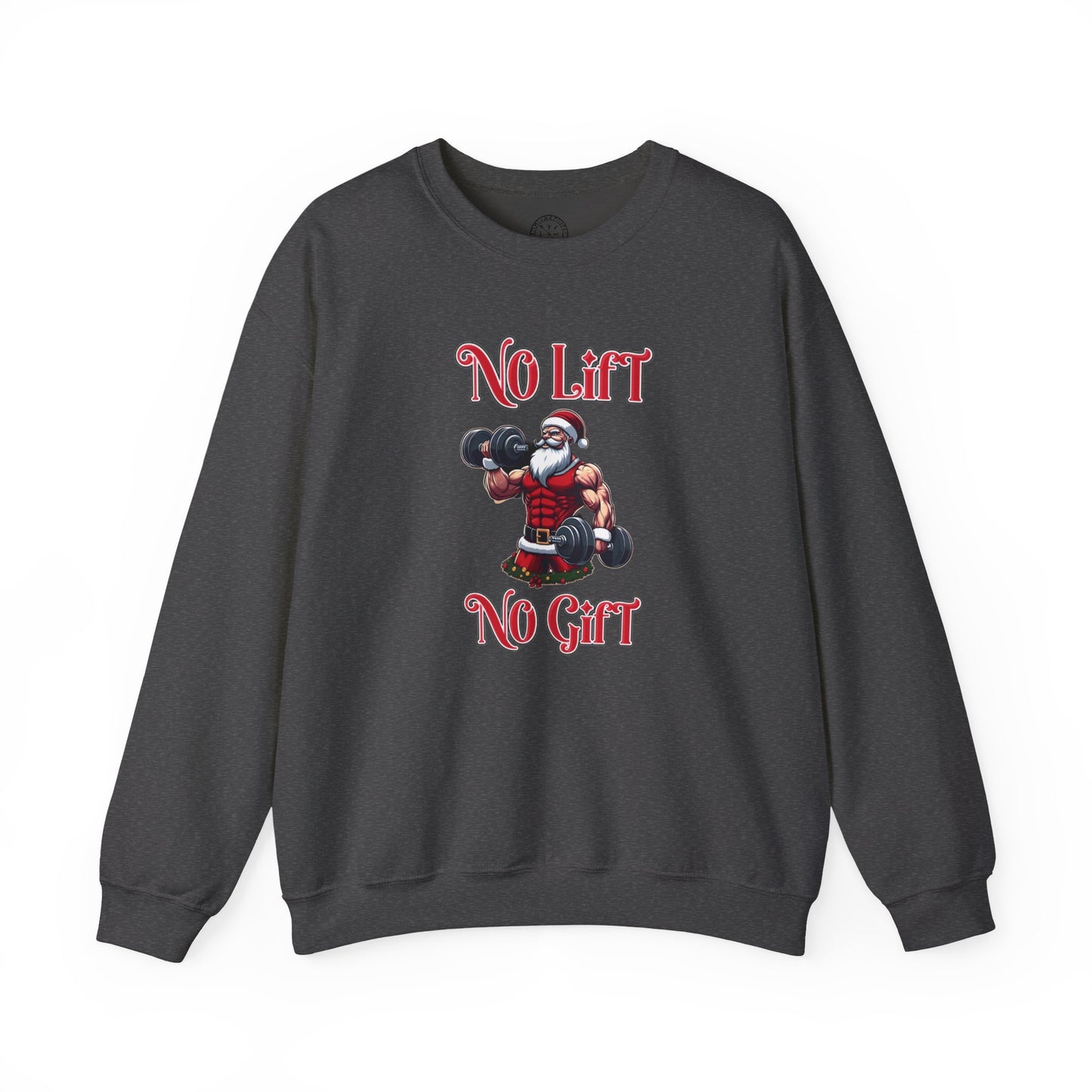 No Lift No Gift Santa Holiday Sweater