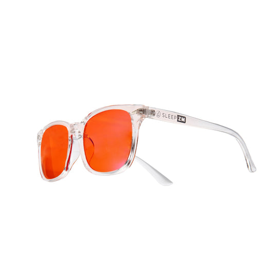 Night-time Wayfarer Blue Light Blocking Glasses - Crystal