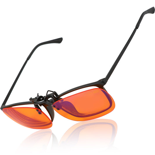 Night-time Flip-up Clip-on Blue Light Blocking Glasses